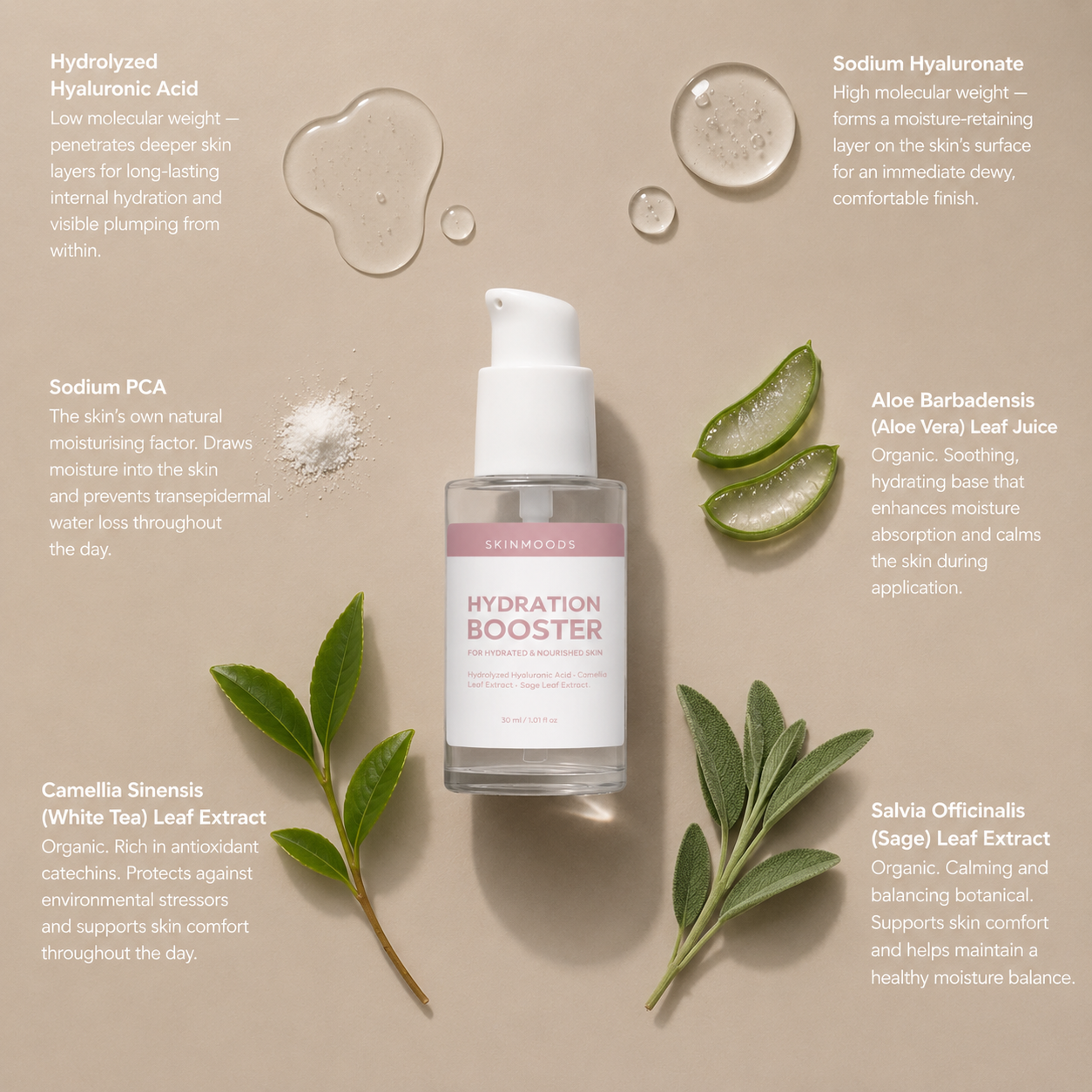 Explanation Skinmoods Hydration Booster ingredients