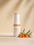 Skinmoods Sunscreen Stick SPF50 Clear with a single ingredient sea buckthorn 