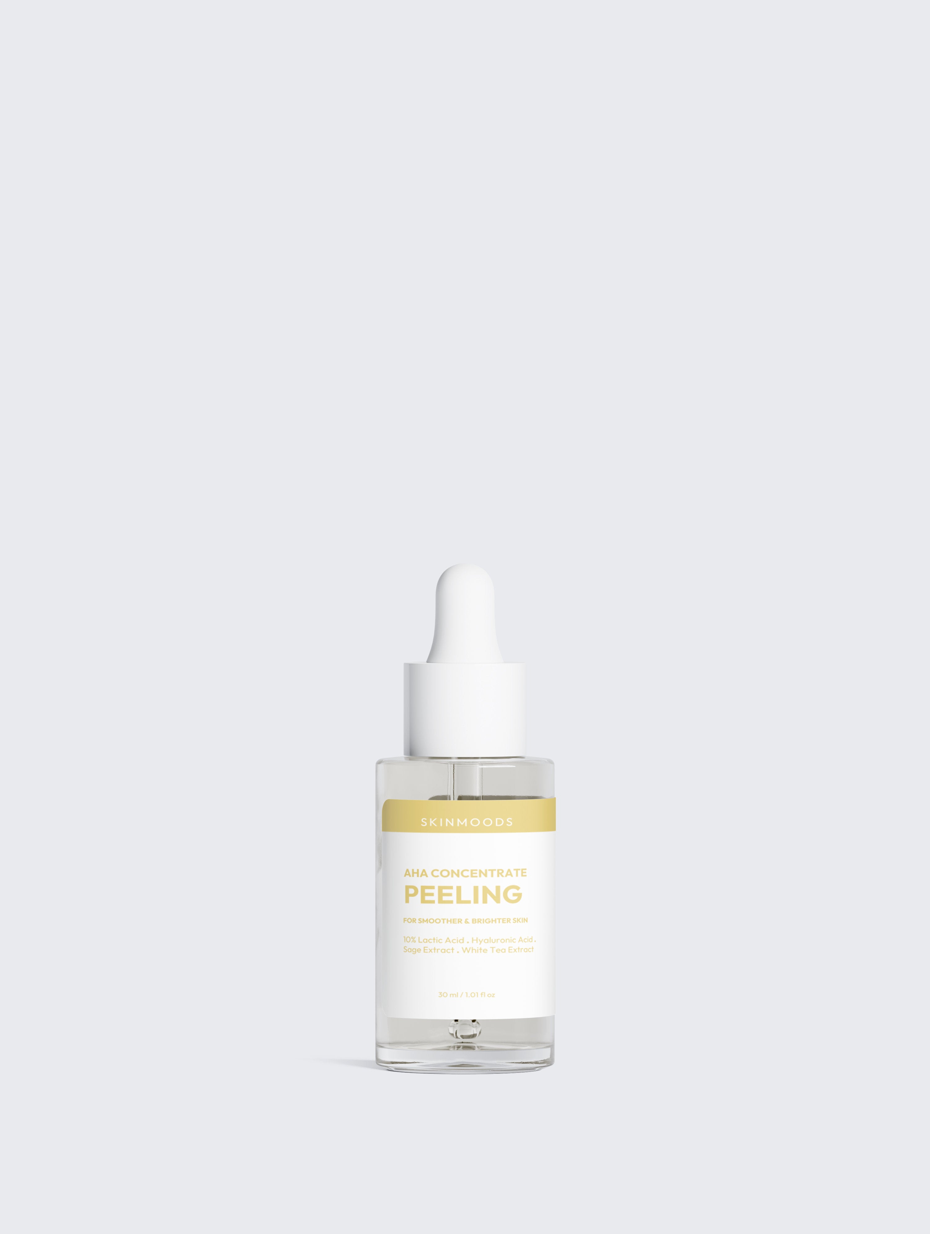 Skinmoods AHA Concentrate Peeling – exfoliating overnight serum met 10% Lactic Acid