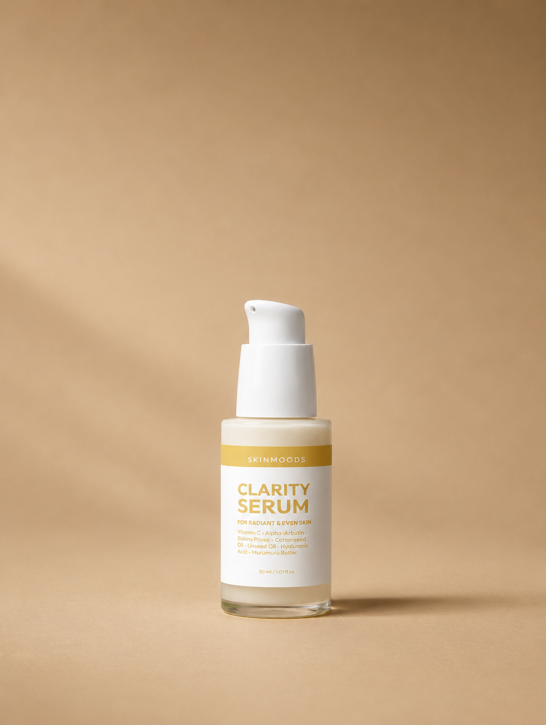 Skinmoods Clarity Serum in a studio scene