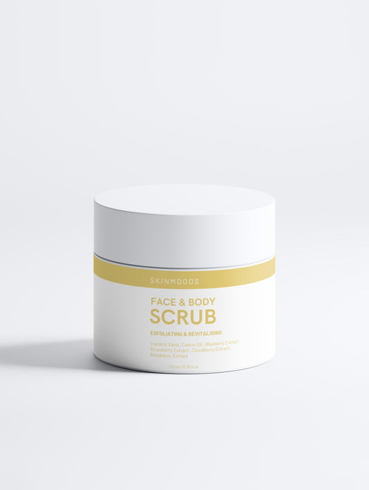Skinmoods Face & Body Scrub — Exfoliating natural scrub Glow collection