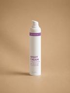 skinmoods restoring night cream in a studio setting